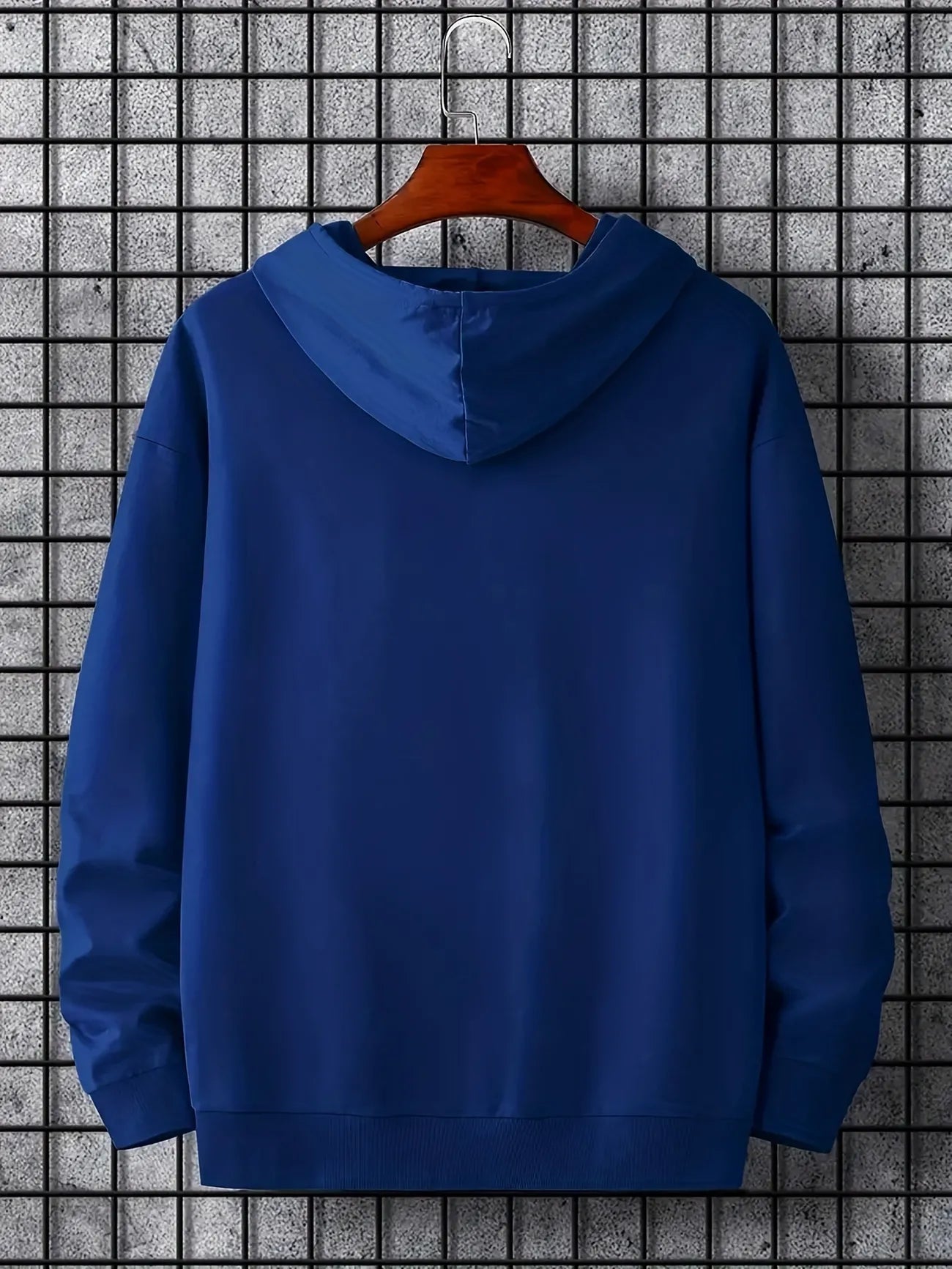 Tee Tall Mens Printed Kangaroo Hoodie TTMPKHPR7 - Royal Blue